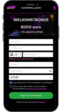 Love Casino Log in of registreer